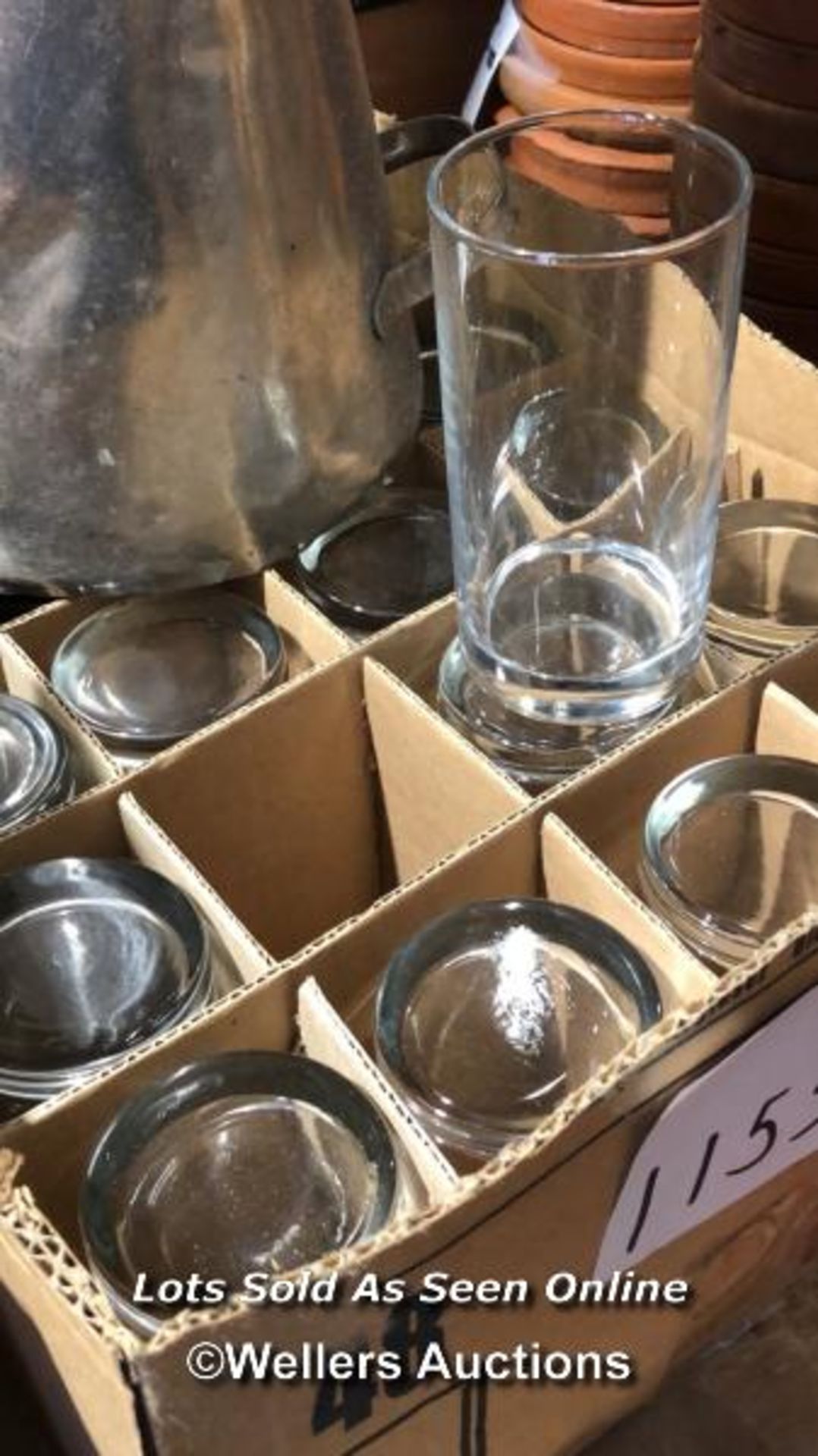 24X DRINKING GLASSES, STAINLESS STEEL JUG, PRIVATE SIGN ETC. - Image 4 of 4