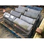 PALLET OF APPROX. 58X 18" BLUE RIDGE ROOF TILES, 110° ANGLE