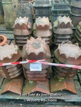 6X SALT GLAZED CHIMNEY POTS, 60CM (H) X 30CM (DIA)