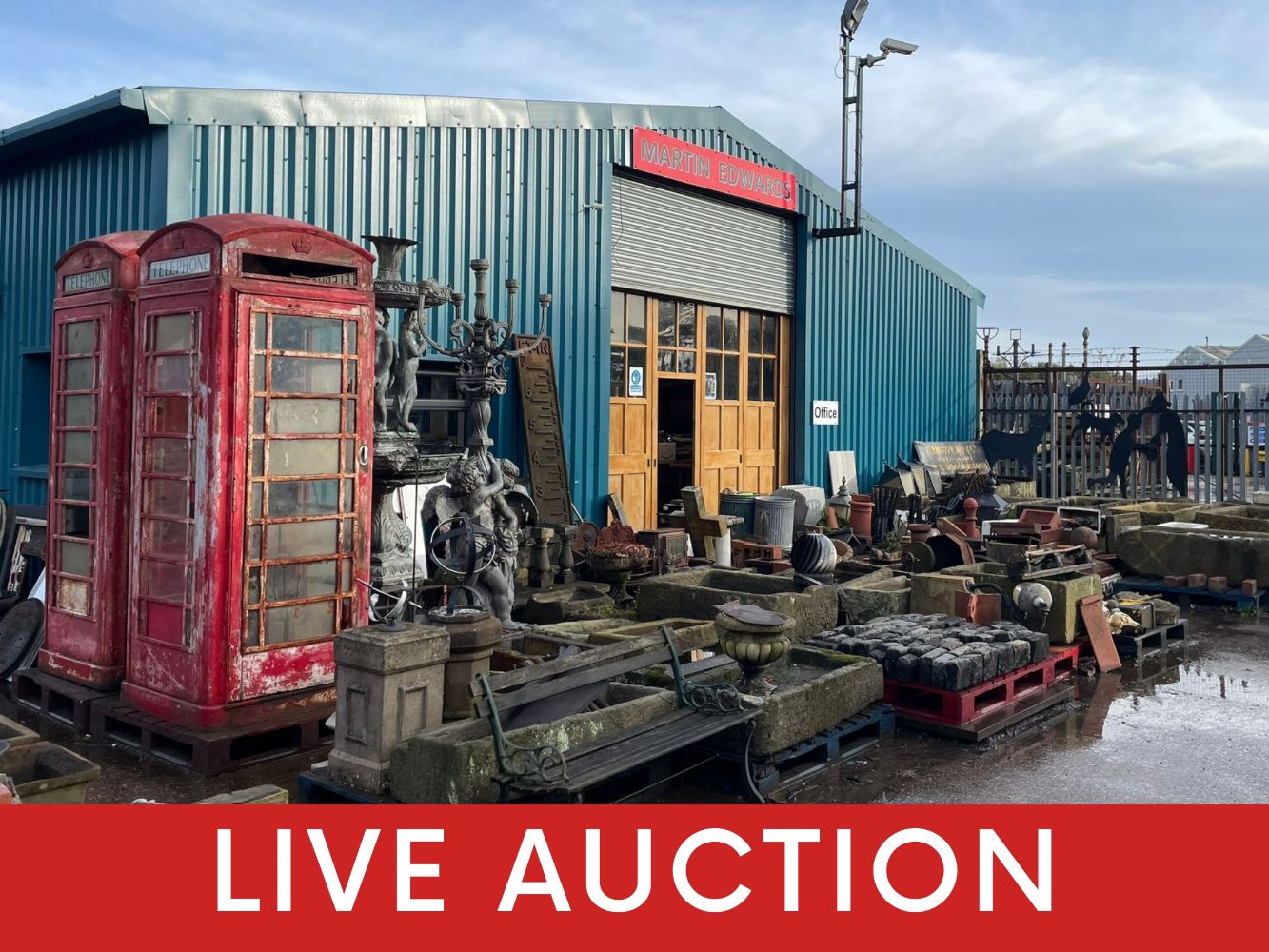 Unreserved Seasonal Clearance Auction of Architectural Salvage and Building Materials - on behalf of Martin Edwards RBM