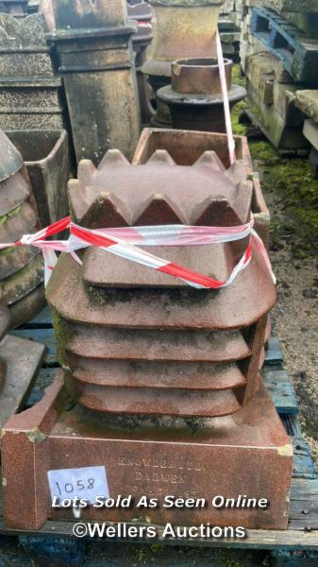 6X ASSORTED CHIMNEY POTS, INCL. SALT GLAZED, LARGEST 62CM (H) X 23CM (DIA) - Image 2 of 7