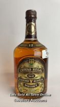 Chivas Regal Blended Scotch Whisky, Aged 12 years, 1L, 86 Proof / Please see images for fill level