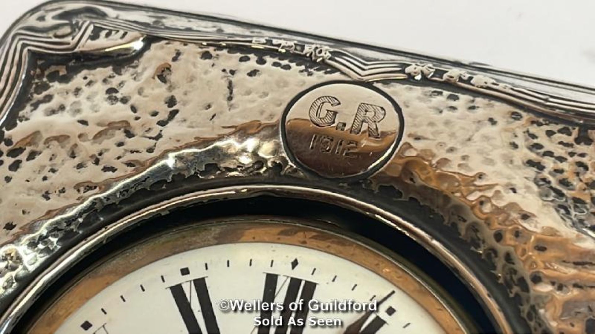 Argentan Goliath pocket watch in hallmarked silver travel / display case. Top winding mechanism - Bild 3 aus 8