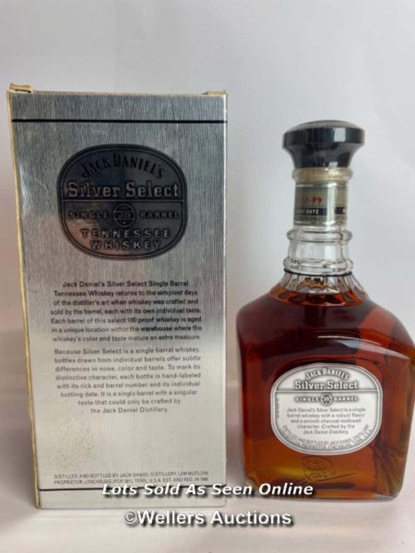 Jack Daniels Silver Select Single Barrel Tennessee Whiskey, Release date: 11-03-99, Barrek no: 9- - Bild 3 aus 8