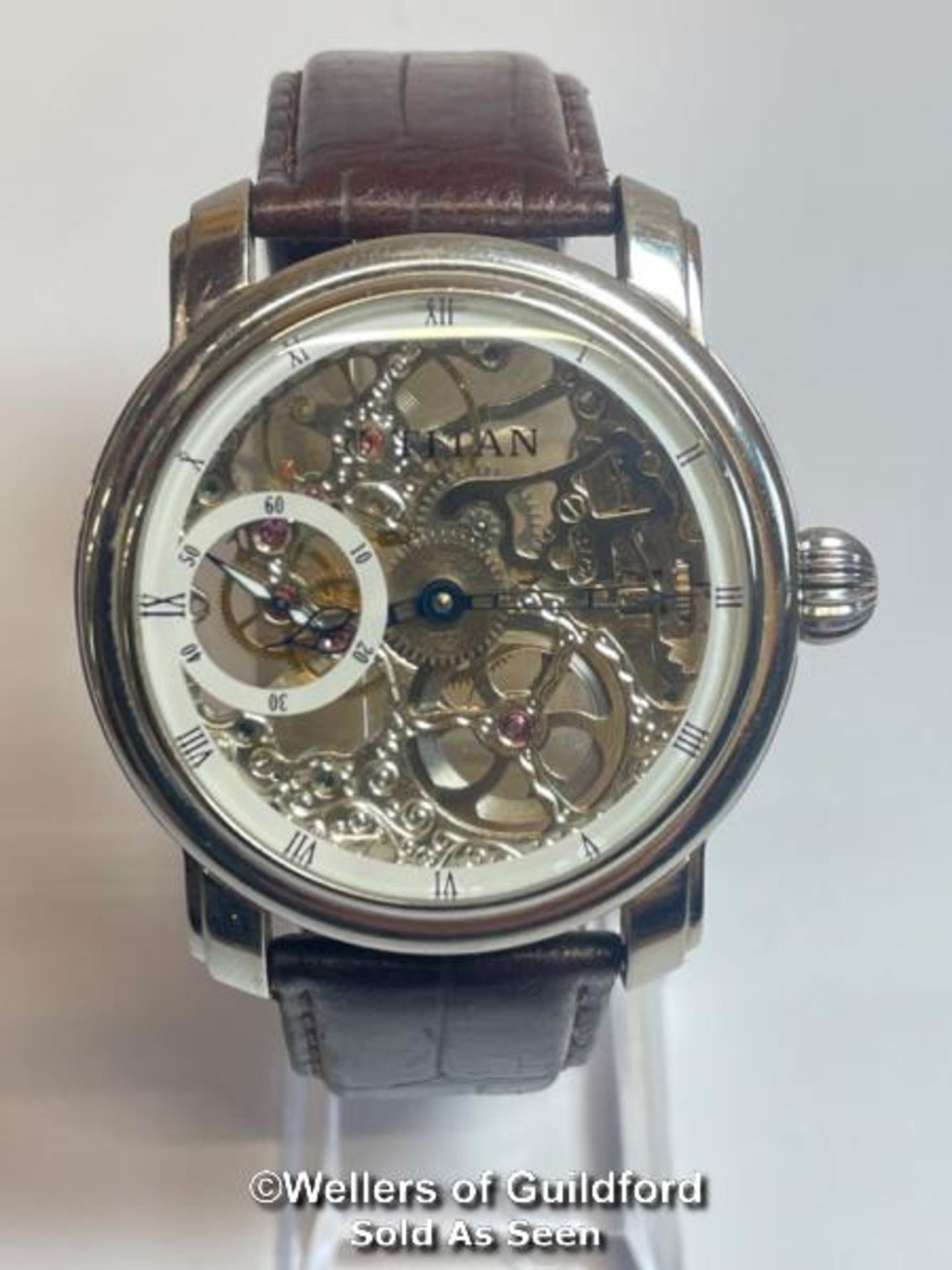 Titan stainless steel mechanical wristwatch no. 9277SAA, 5cm diameter - Image 2 of 10