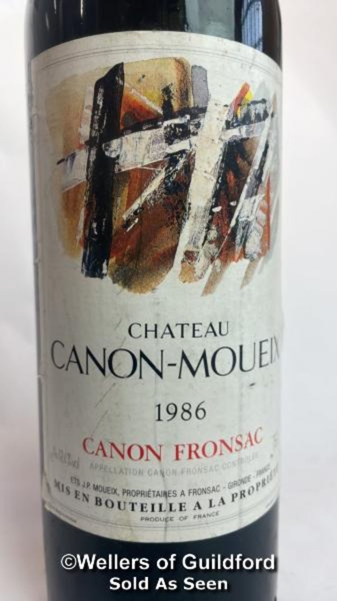 1986 Chateu Canon-Moueix Canon Fronsac, 75cl, 12.4% vol / Please see images for fill level and - Image 2 of 4