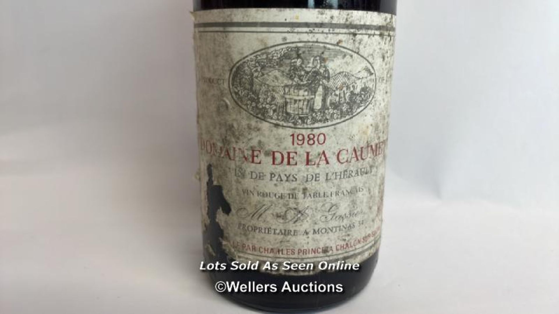 1980 Domaine De La Caumette, In De Pays De L'Herault, 70cl, No vol indicated, seal slightly - Image 3 of 14