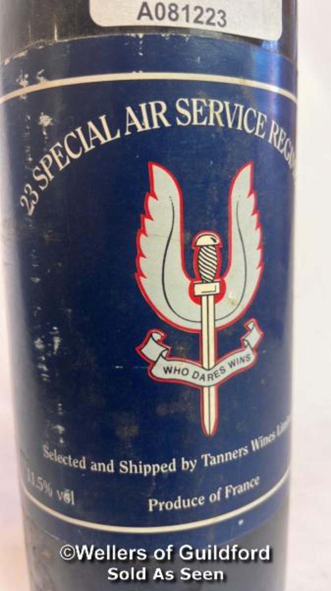 23 Special Air Service Regiment, Tanners Wine, 75cl, 11.5% / Please see images for fill level and - Bild 2 aus 5