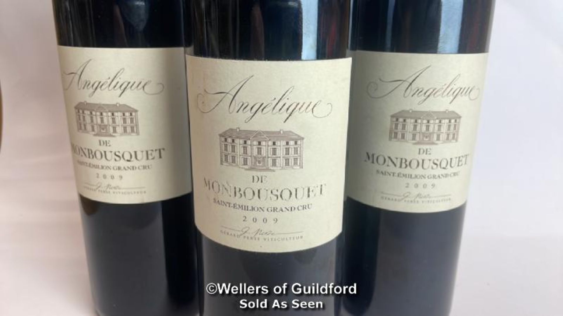 Three bottles of 2009 Angelique De Monsbousquet Saint-Emilion Grand Cru, 75cl, 14% vol / Please - Bild 4 aus 6