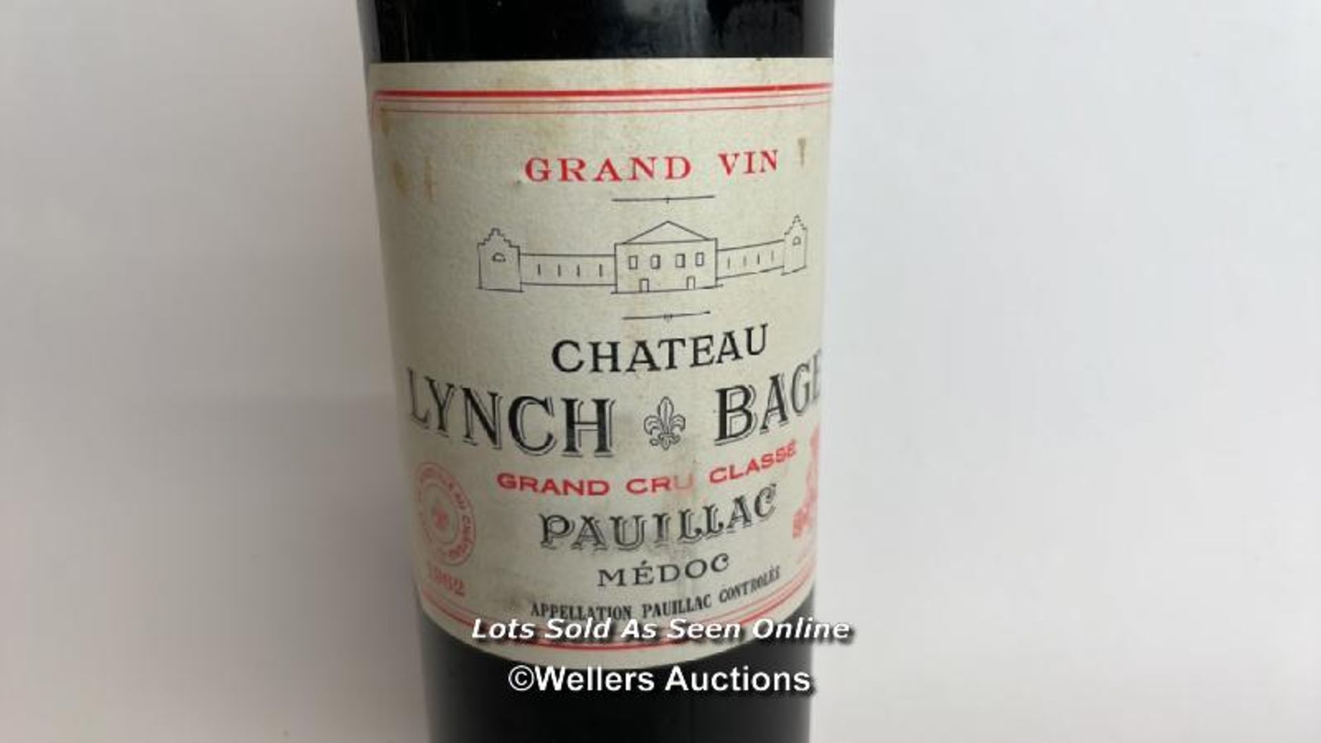 1962 Grand Vint Chateau Lynch Bages Grand Cru Classe Pauillac Medoc, 75cl / Please see images for - Image 2 of 6