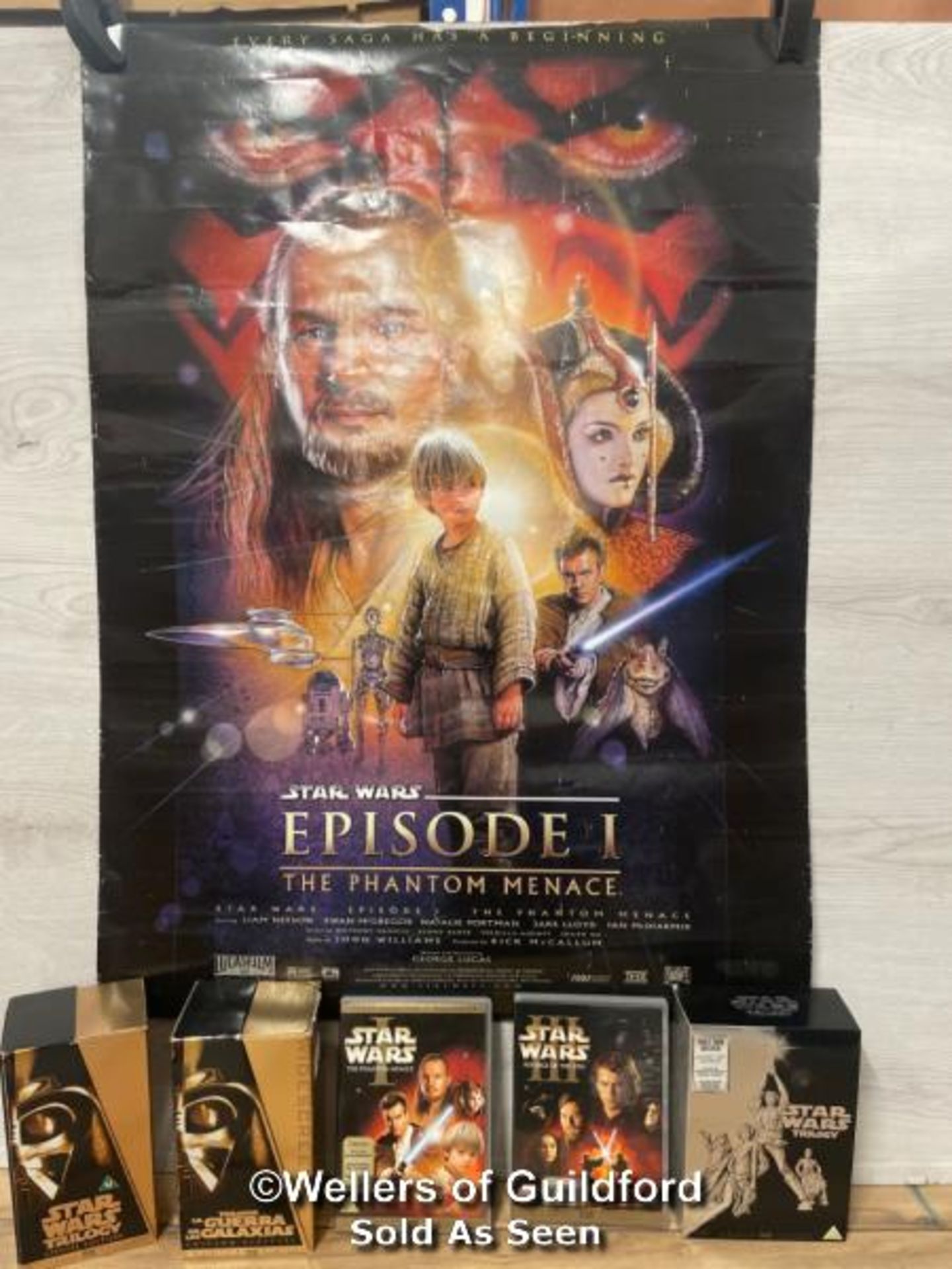 Star Wars DVD's and VHS includiing 1997 Special Edition French edition VHS, original trilogy DVD box