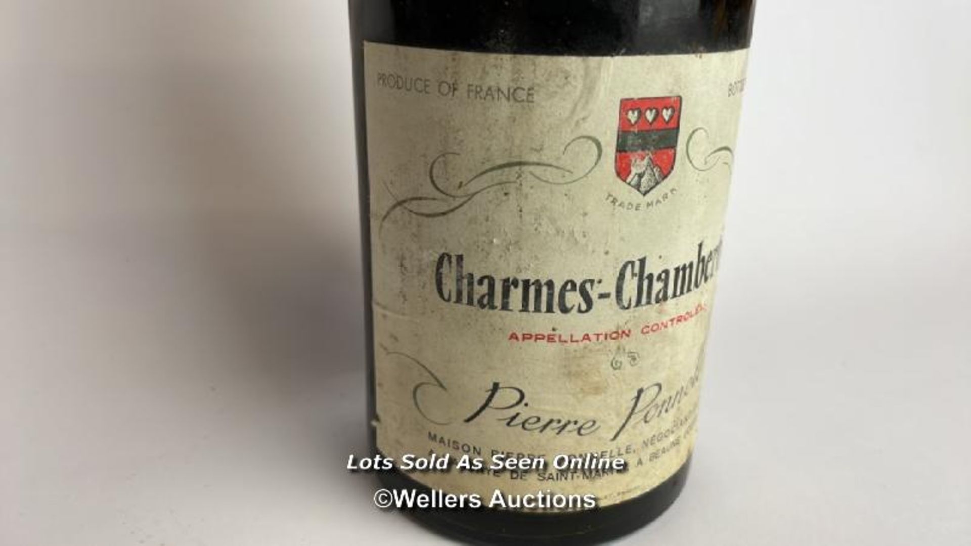 1949 Charmes-Pierre Ponnelle, Level below shoulder, seal in poor condition / Please see images for - Bild 3 aus 8