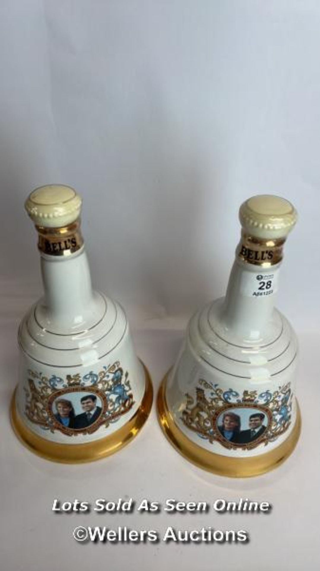 Two Bell's Scotch Whisky Decanters Commemerating The Marriage of Prince Andrew and Sarah Ferguson 23 - Image 5 of 10