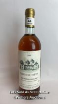 1986 Chateau Septy Monbazillac, 75cl, 13% vol / Please see images for fill level and general