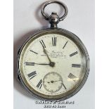 Hallmarked silver cased pocket watch "The Franklin" by John Myers & Co. Westminster Bridge Rd no.