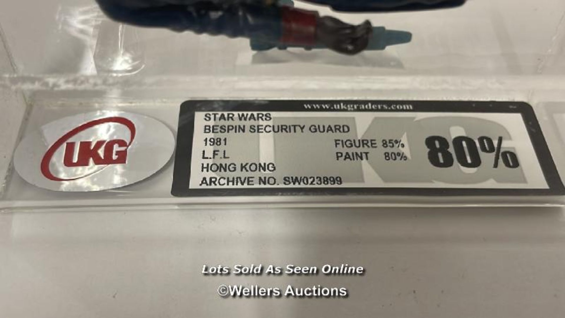 Star Wars vintage Bespin Security Guard 3/4" figure, HK 1981, UKG graded 80% figure 85 paint 80 - Bild 3 aus 6
