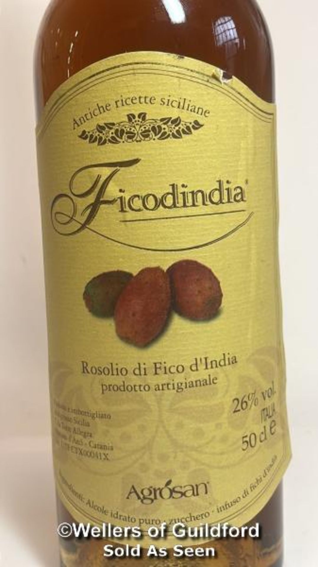 Ficodindia Cactus Pear Rosolio Italian Liqueur 50cl, 26% vol / Please see images for fill level - Image 2 of 4