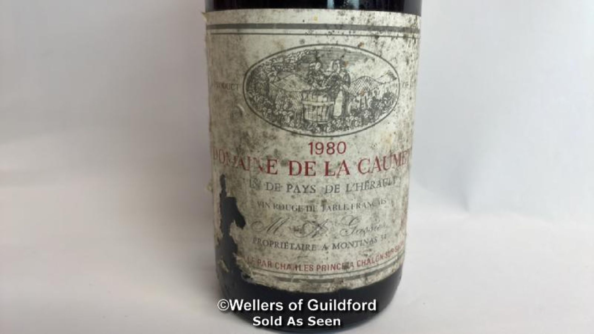 1980 Domaine De La Caumette, In De Pays De L'Herault, 70cl, No vol indicated, seal slightly - Image 4 of 14