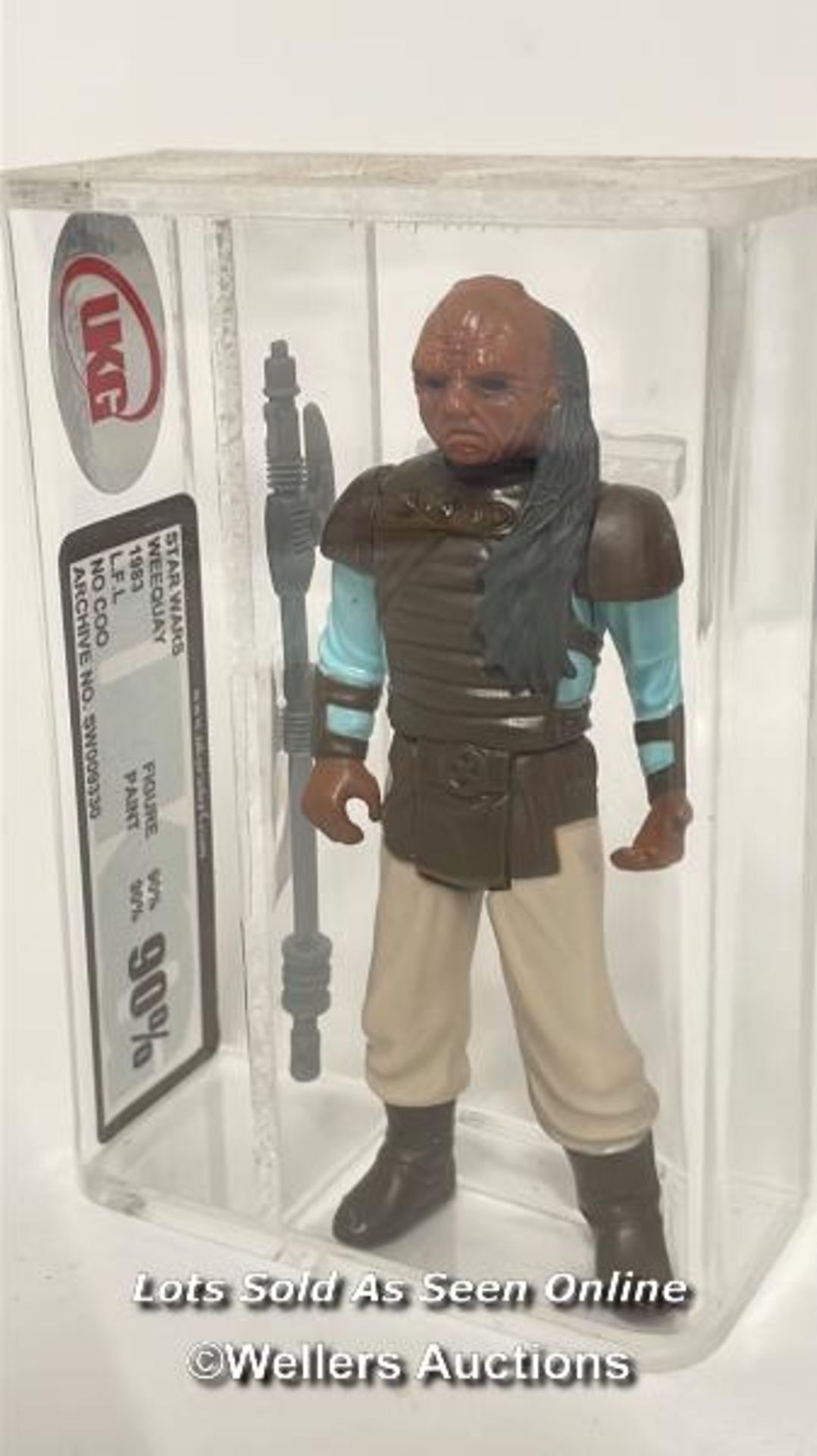 Star Wars vintage Weequay 3 3/4" figure, NO COO, 1983, UKG graded 90% figure 90 paint 90 - Image 2 of 7