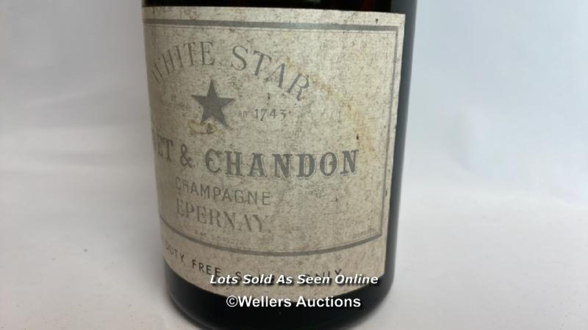 White Star Moet & Chandon Champagne Epernay, 75cl, NM3342272 / Please see images for fill level - Bild 4 aus 7