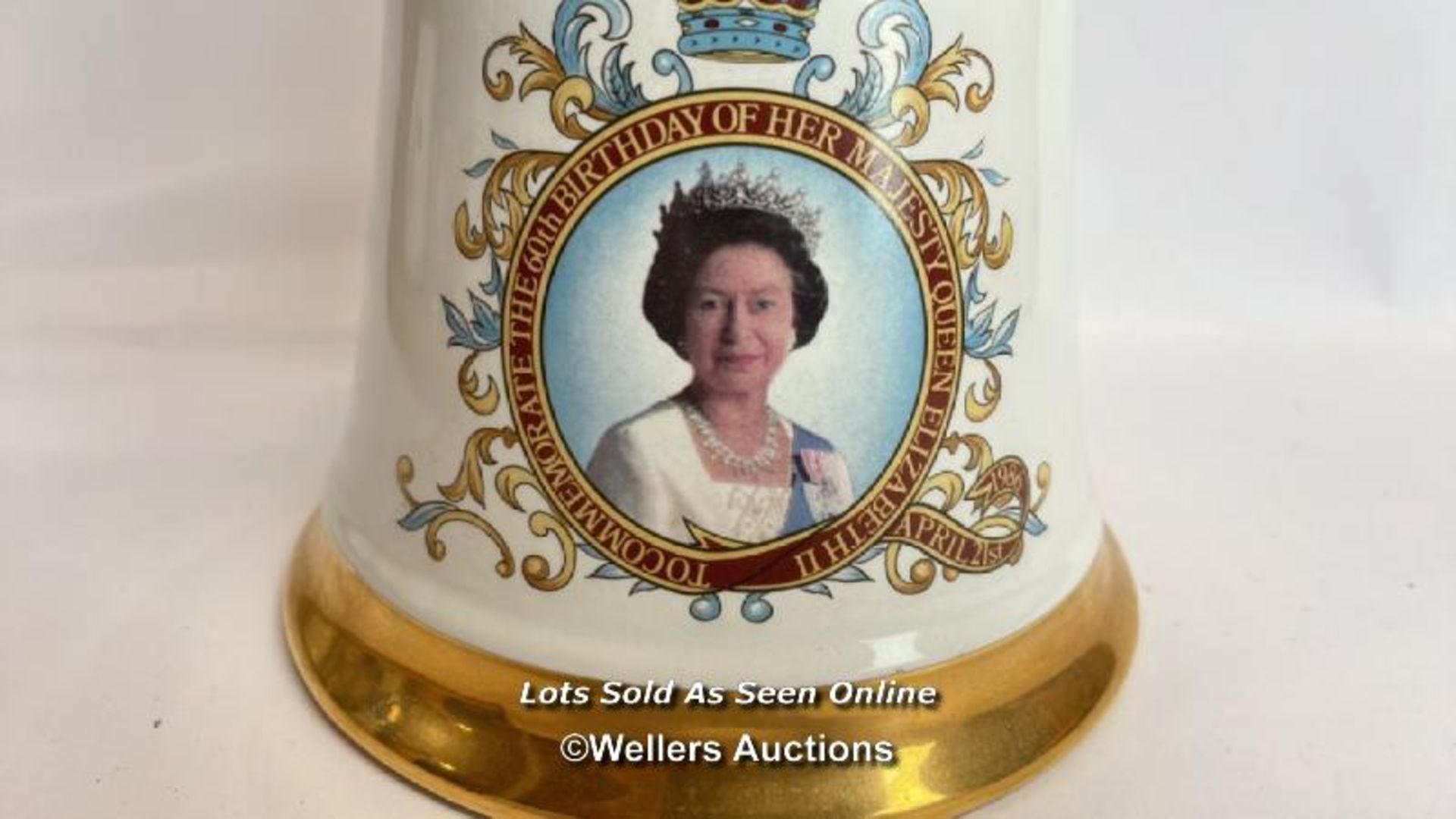 Bell's Scotch Whisky In a Wade Commemortative Decanter Commemortating The 60th Birthday of Her - Image 3 of 10