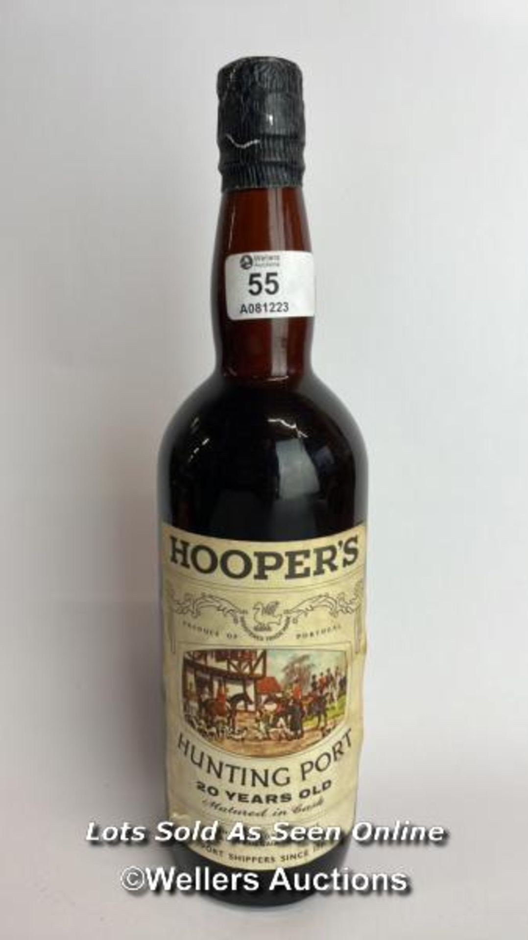 Hooper's Hunting Port, 20 years old and matured in cask / Please see images for fill level and