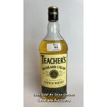 Teachers Highland Cream Scotch Whisky, 70cl, 43% vol / Please see images for fill level and