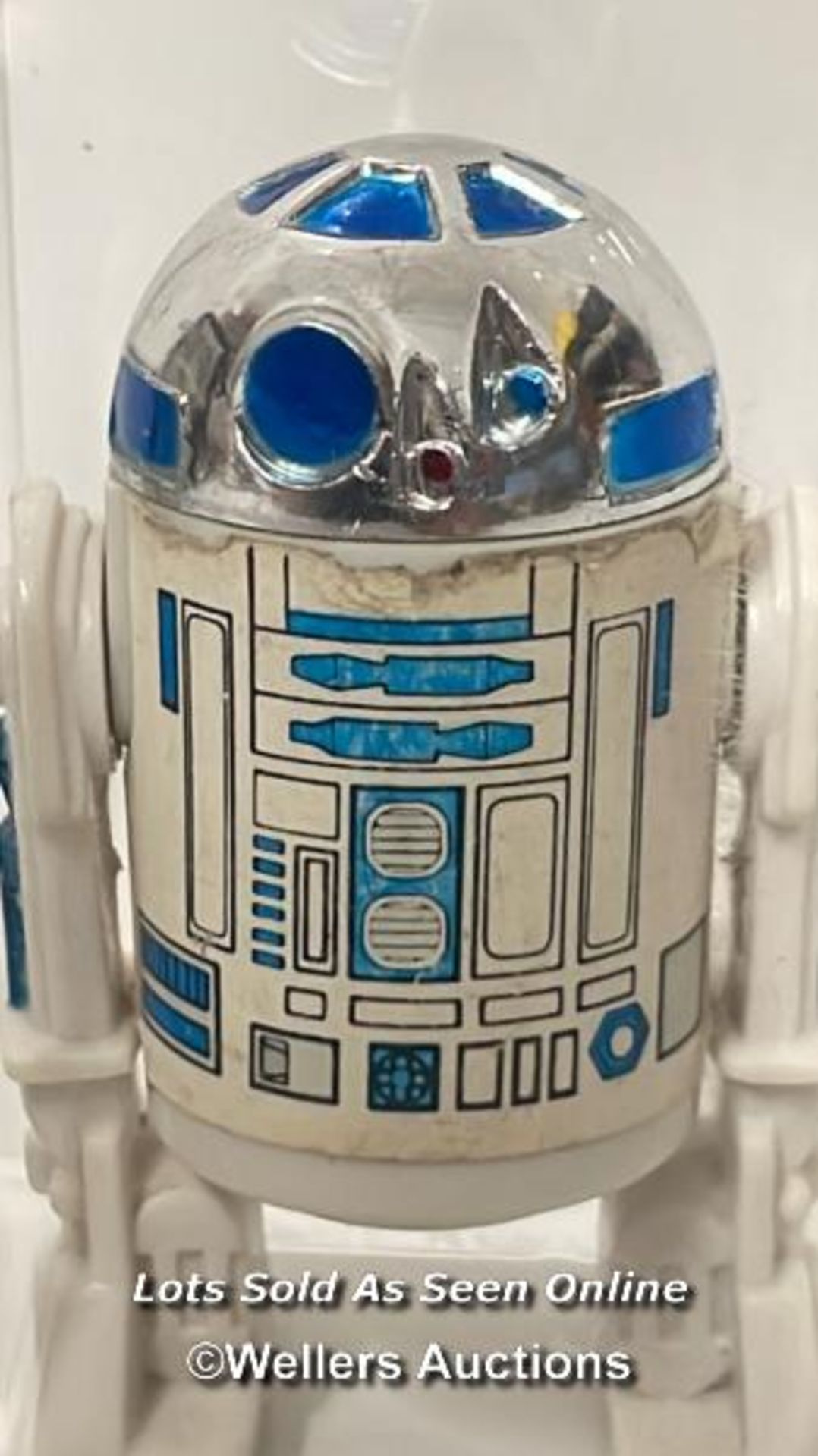 Star Wars vintage R2-D2 (solid dome) 3 3/4" figure, HK , 1977, UKG graded 70% , figure 75, paint 70, - Image 4 of 6