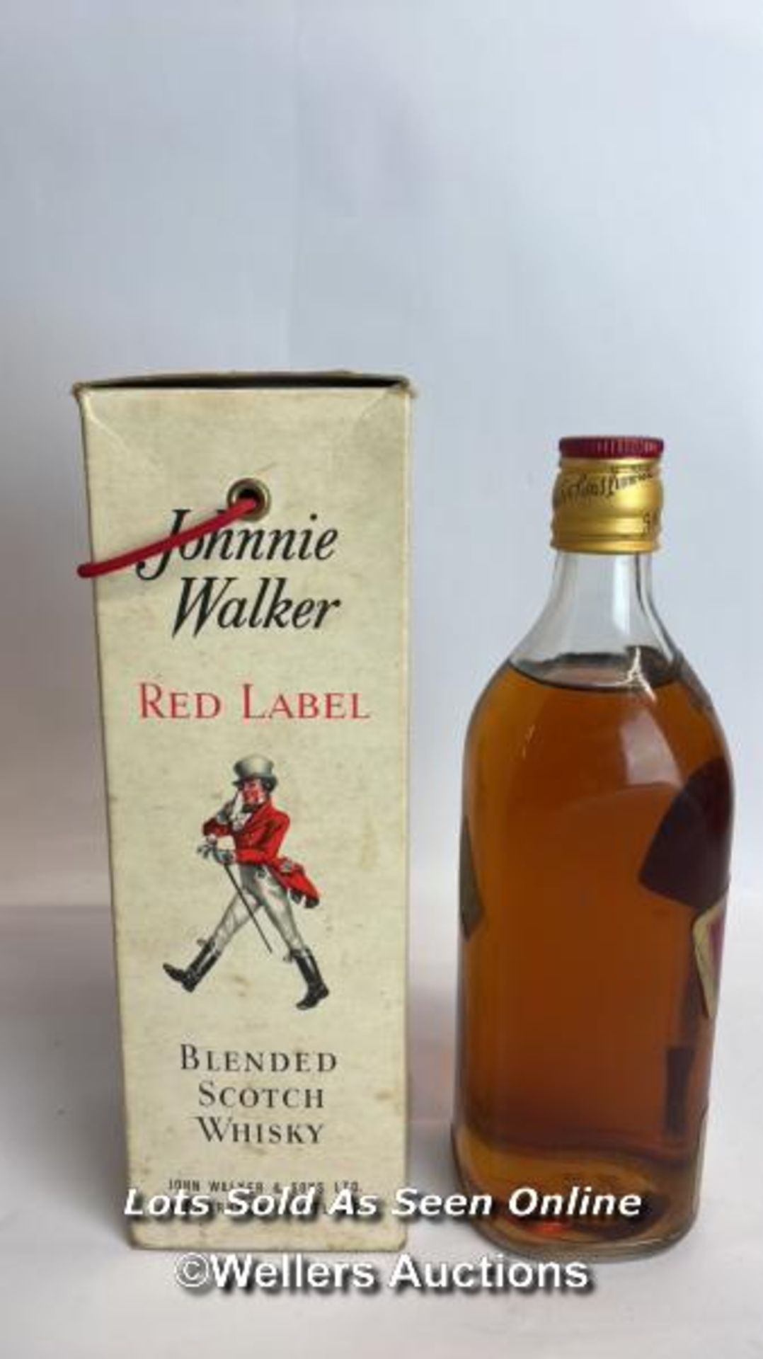 Johnnie Walker Red Label Old Scotch Whisky, Vintage bottling, 50cl, in original box / Please see - Image 7 of 14