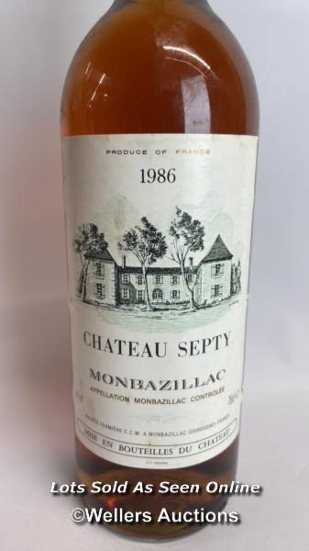 1986 Chateau Septy Monbazillac, 75cl, 13% vol / Please see images for fill level and general - Image 2 of 4