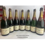 Seven bottles of 1952 Krug & Co Reims Champagne Private Cuvee, Extra Sec, 3.042.212, With original