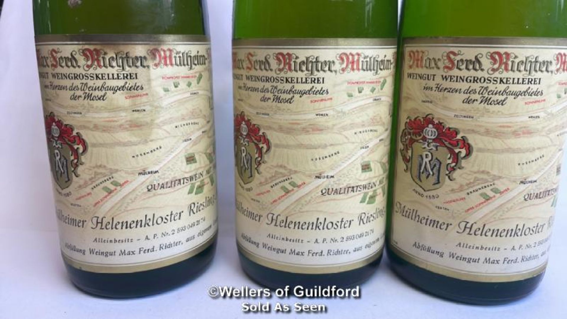 Nine bottles of Max Ferd. Richter Mulheimer Helenenkloster Riesling Auslese, Six 1971 and Three 1973 - Image 11 of 11