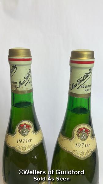 Nine bottles of Max Ferd. Richter Mulheimer Helenenkloster Riesling Auslese, Six 1971 and Three 1973 - Bild 8 aus 11