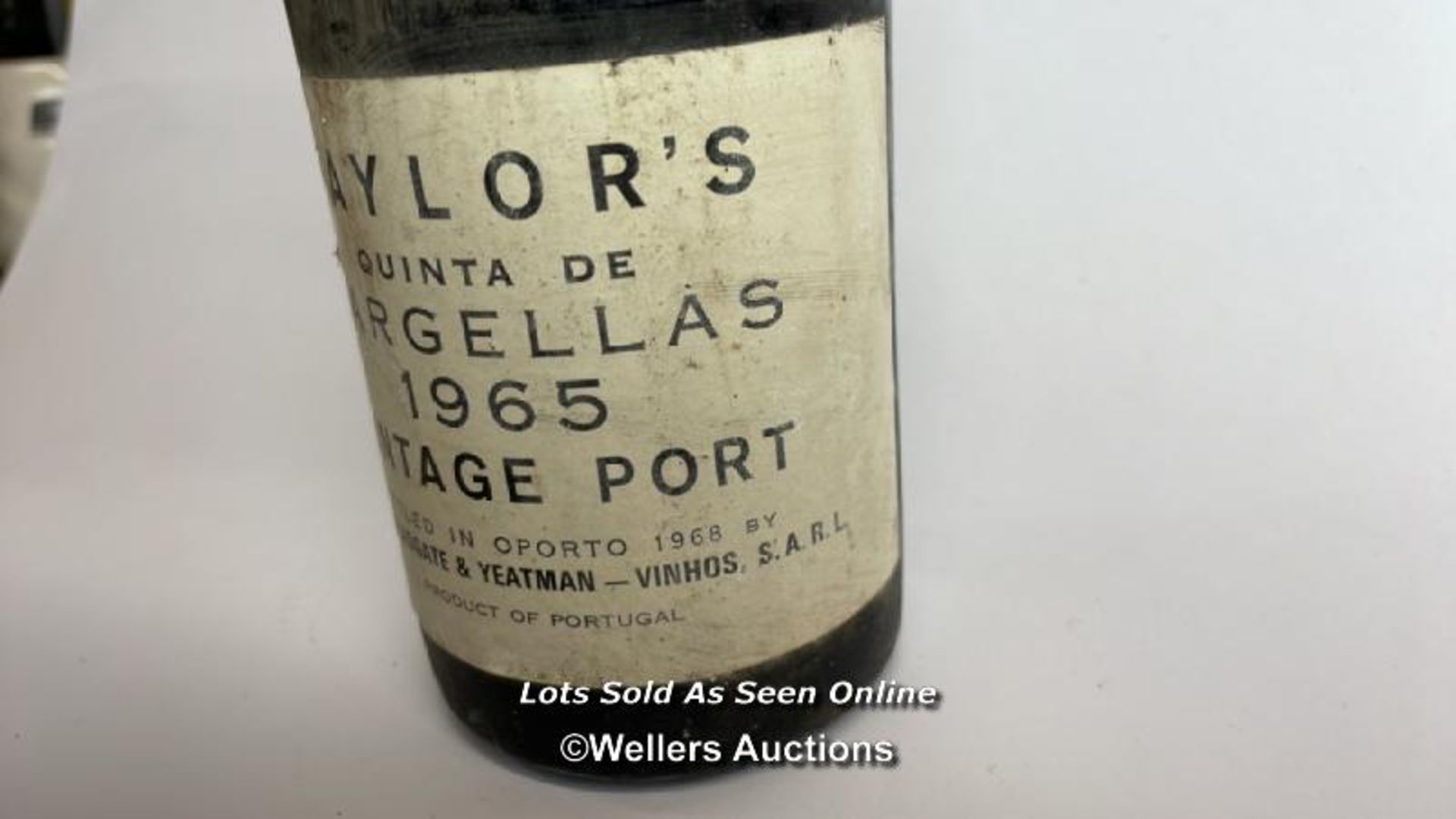 Taylor's Quinta De Vargellas 1965 Vintage port, Minor damage to cap / Please see images for fill - Image 4 of 6