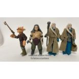 Vintage Star Wars Return of the Jedi lot including Rancor Keeper - HK, 1983 with weapon, Ree