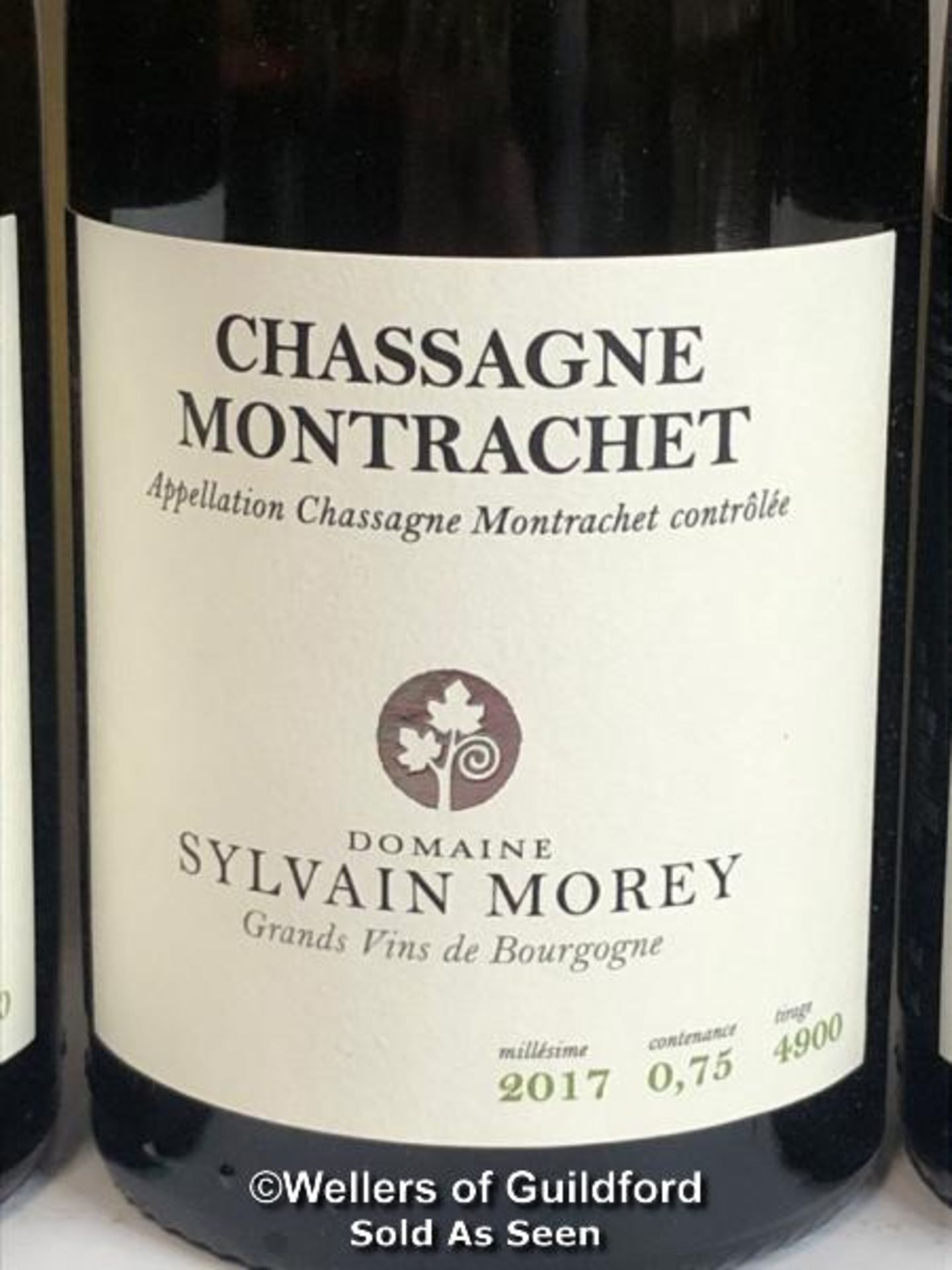 SIX BOTTLES OF CHASSAGNE MONTRACHET VILLAGE BLANC, SYLVAIN MOREY, BURGUNDY, 75CL, 13% VOL / THIS LOT - Image 2 of 3