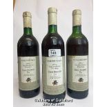 Three bottles of 1987 Rheinhessen Grauer Burgunder Dry, 75cl, No vol indicated / Please see images