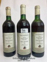 Three bottles of 1987 Rheinhessen Grauer Burgunder Dry, 75cl, No vol indicated / Please see images