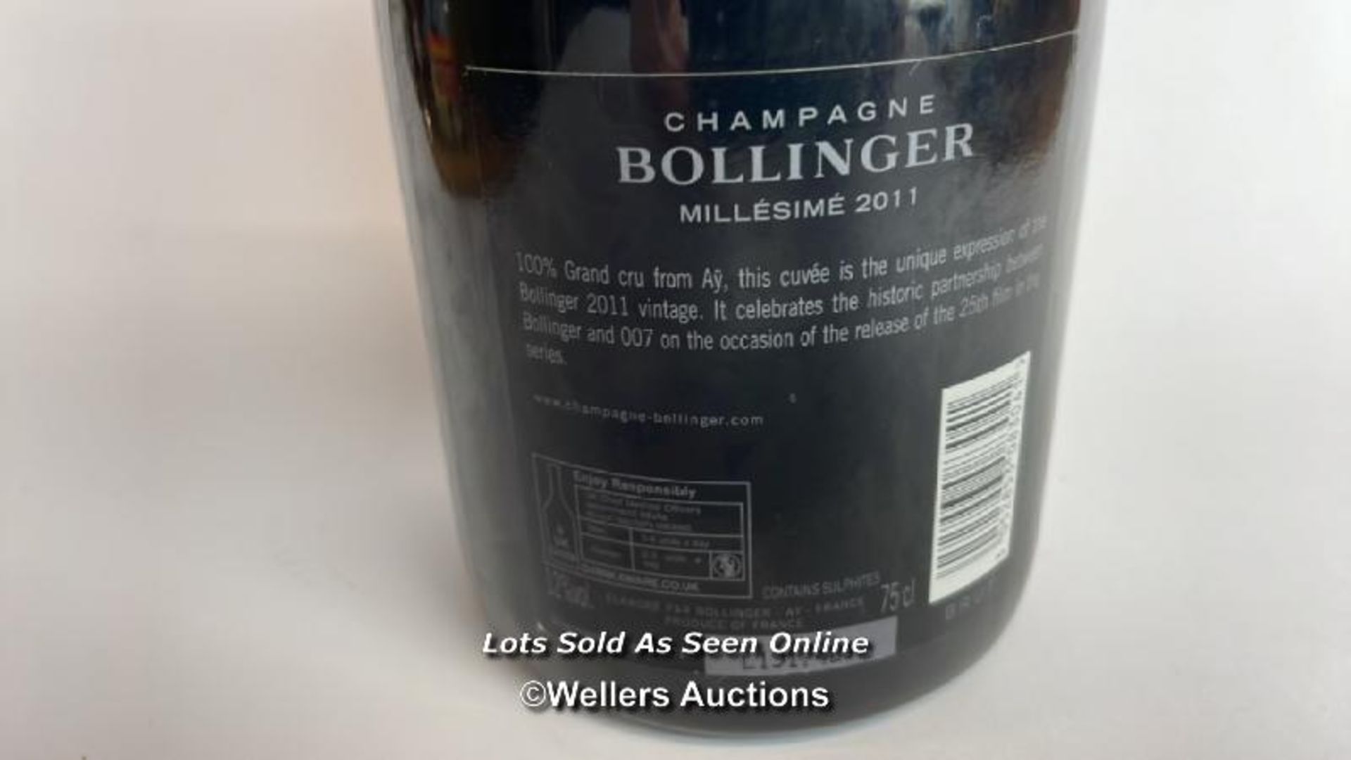 2011 007 Bollinger Champagne, Millesime, 75cl, 12% vol / Please see images for fill level and - Image 6 of 8
