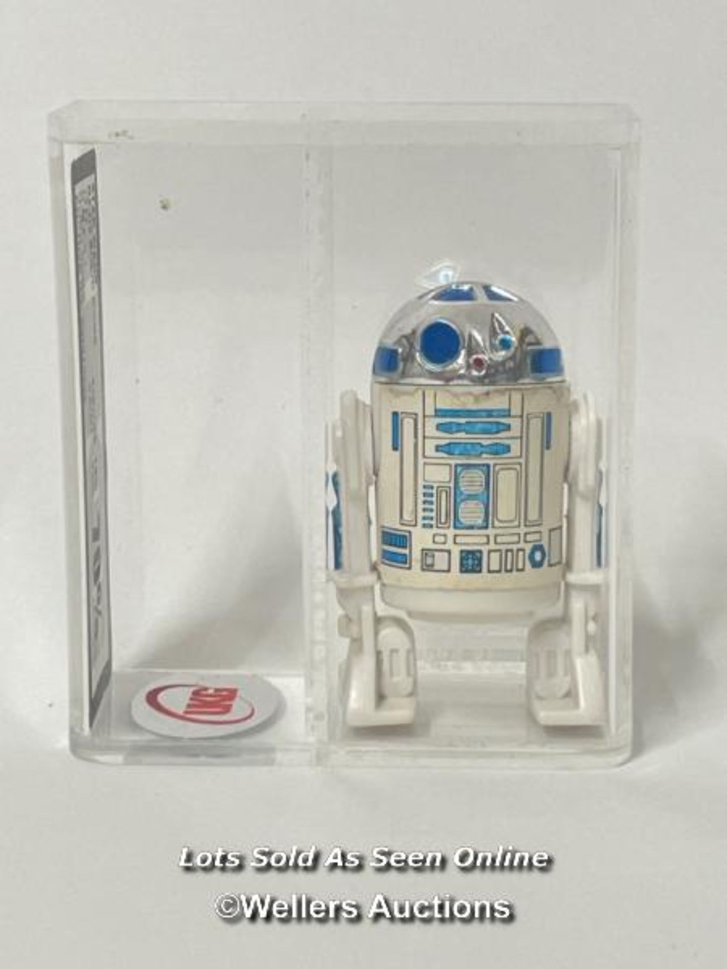 Star Wars vintage R2-D2 (solid dome) 3 3/4" figure, HK , 1977, UKG graded 70% , figure 75, paint 70,