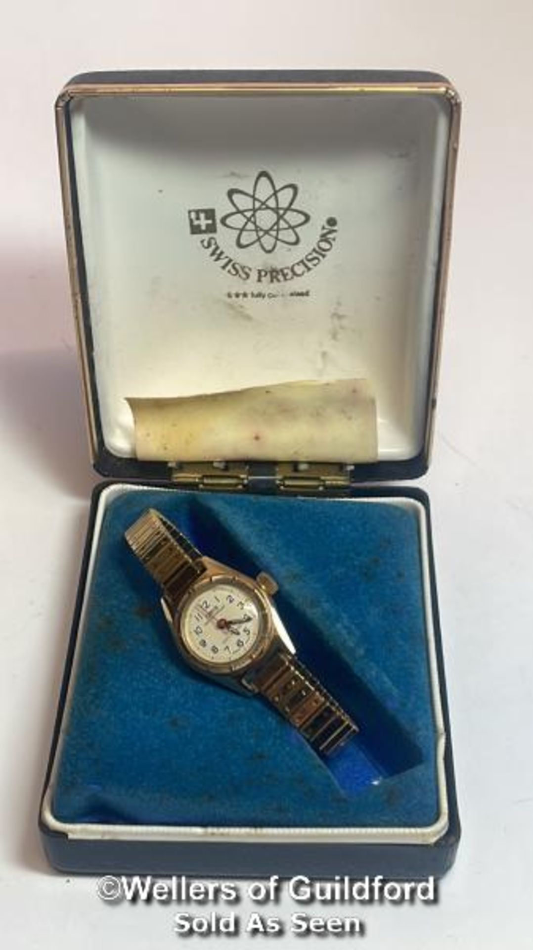 Vintage Oris gold plated cocktail wristwatch, 2cm diameter with box - Image 12 of 12