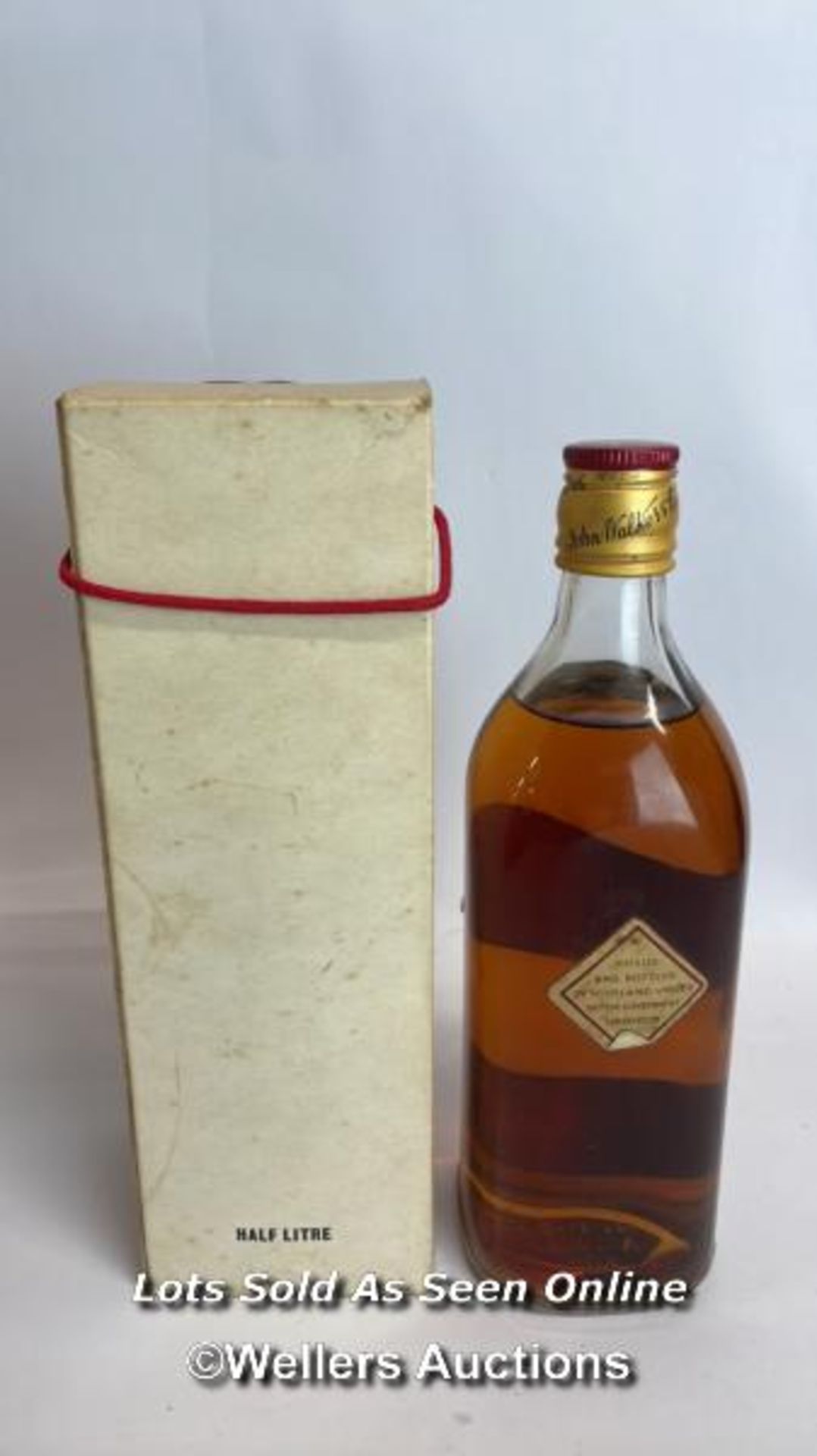 Johnnie Walker Red Label Old Scotch Whisky, Vintage bottling, 50cl, in original box / Please see - Image 5 of 14