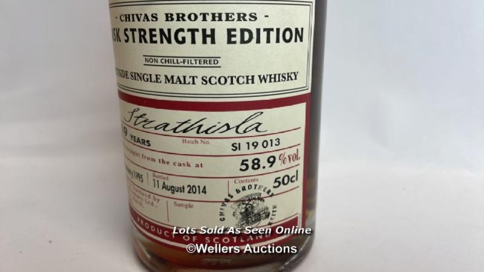 Chivas Brothers Cask Strength Edition Speyside Single Malt Scotch Whisky, Strathisla, Aged 19 Years, - Image 3 of 6