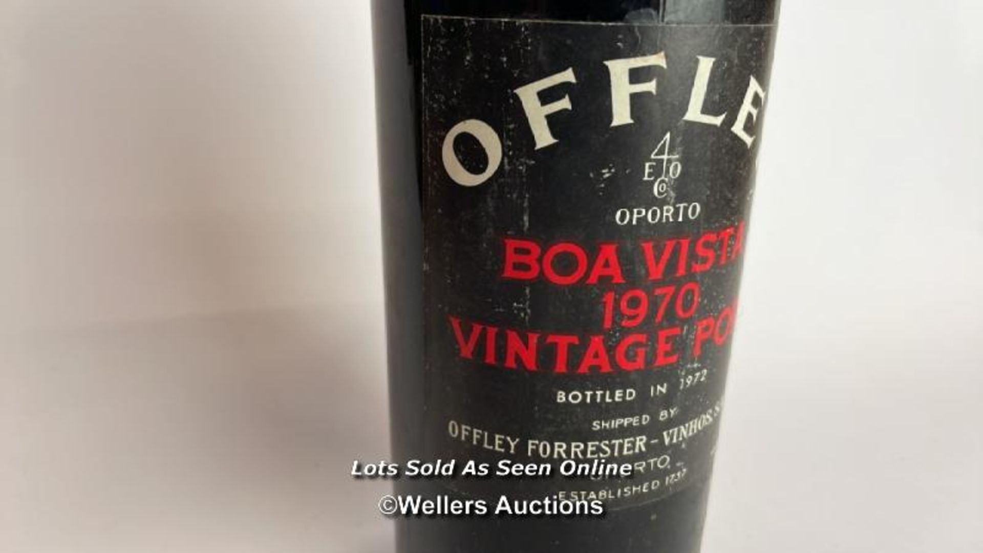 Offley Boa Vista 1970 vintage port, Minor damage to cork / Please see images for fill level and - Image 3 of 6