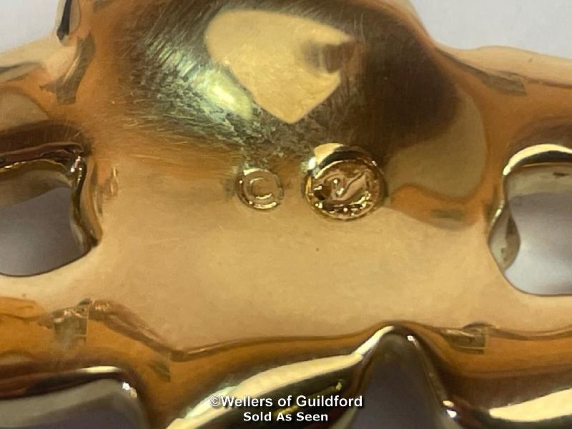 Swarovski crystal collar necklace in gold tone metal. Lenth 17"/ 44cm - Image 5 of 6