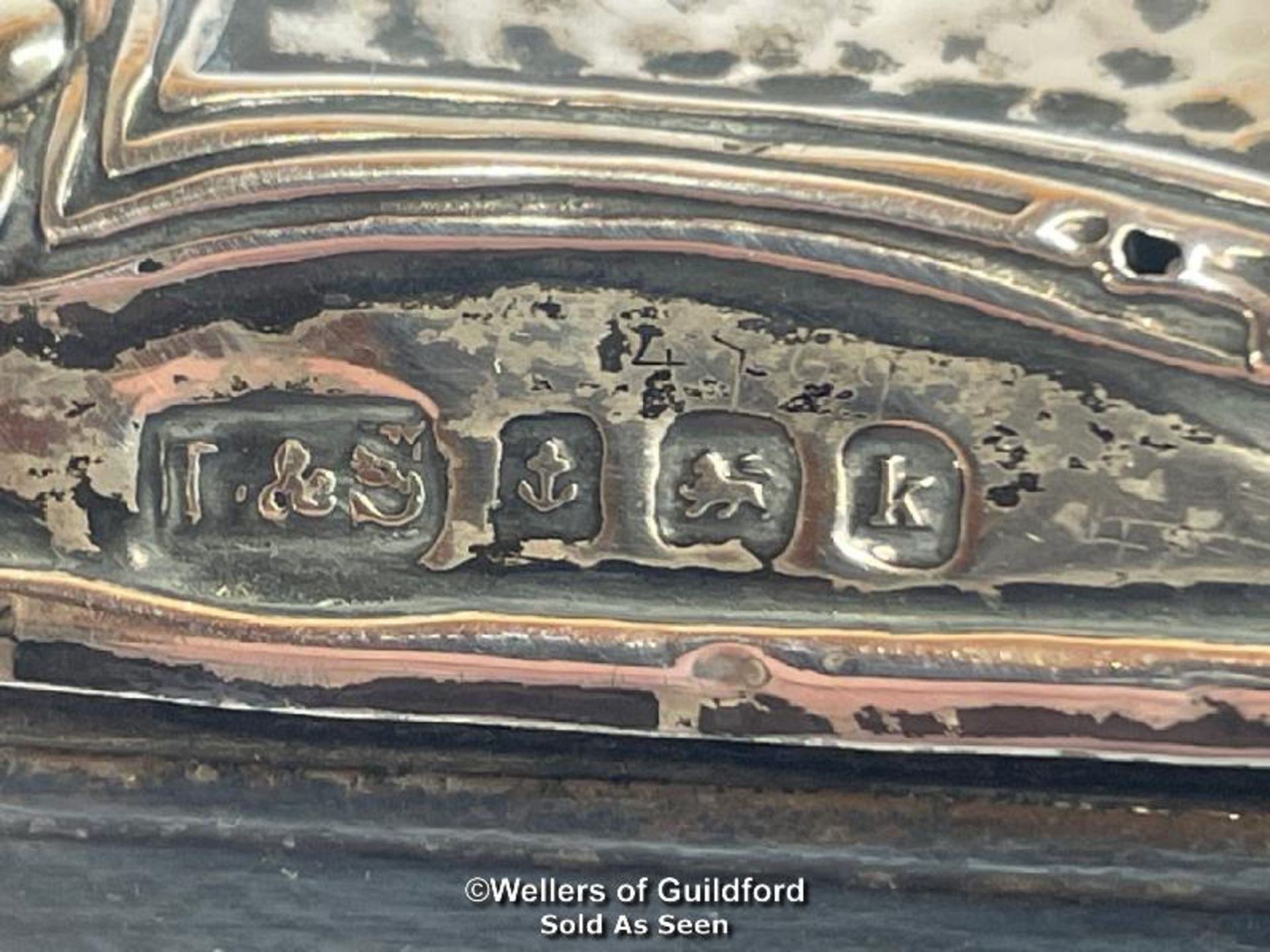 Argentan Goliath pocket watch in hallmarked silver travel / display case. Top winding mechanism - Bild 2 aus 8