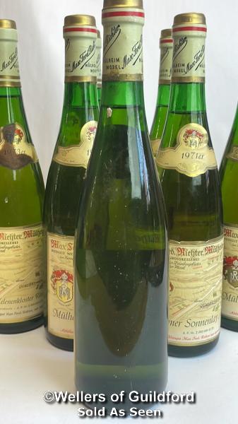 Nine bottles of Max Ferd. Richter Mulheimer Helenenkloster Riesling Auslese, Six 1971 and Three 1973 - Bild 6 aus 11
