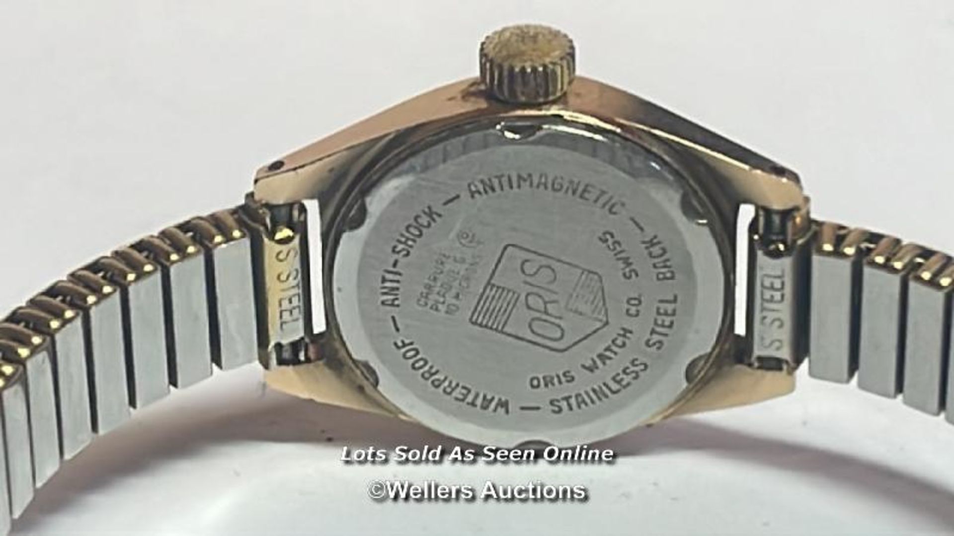 Vintage Oris gold plated cocktail wristwatch, 2cm diameter with box - Image 7 of 12