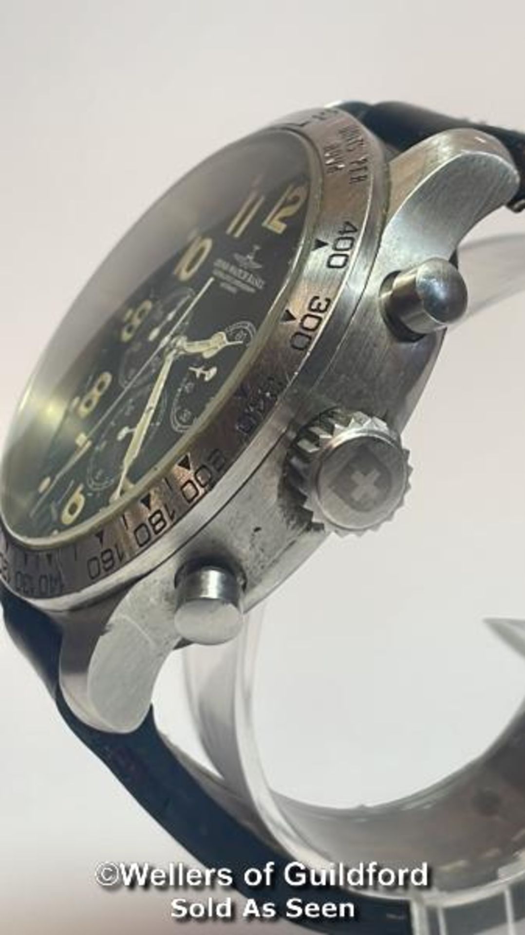 Zeno-watch Basel superlative chronograph automatic stainless steel wristwatch Ref.8559-2, with - Bild 4 aus 14