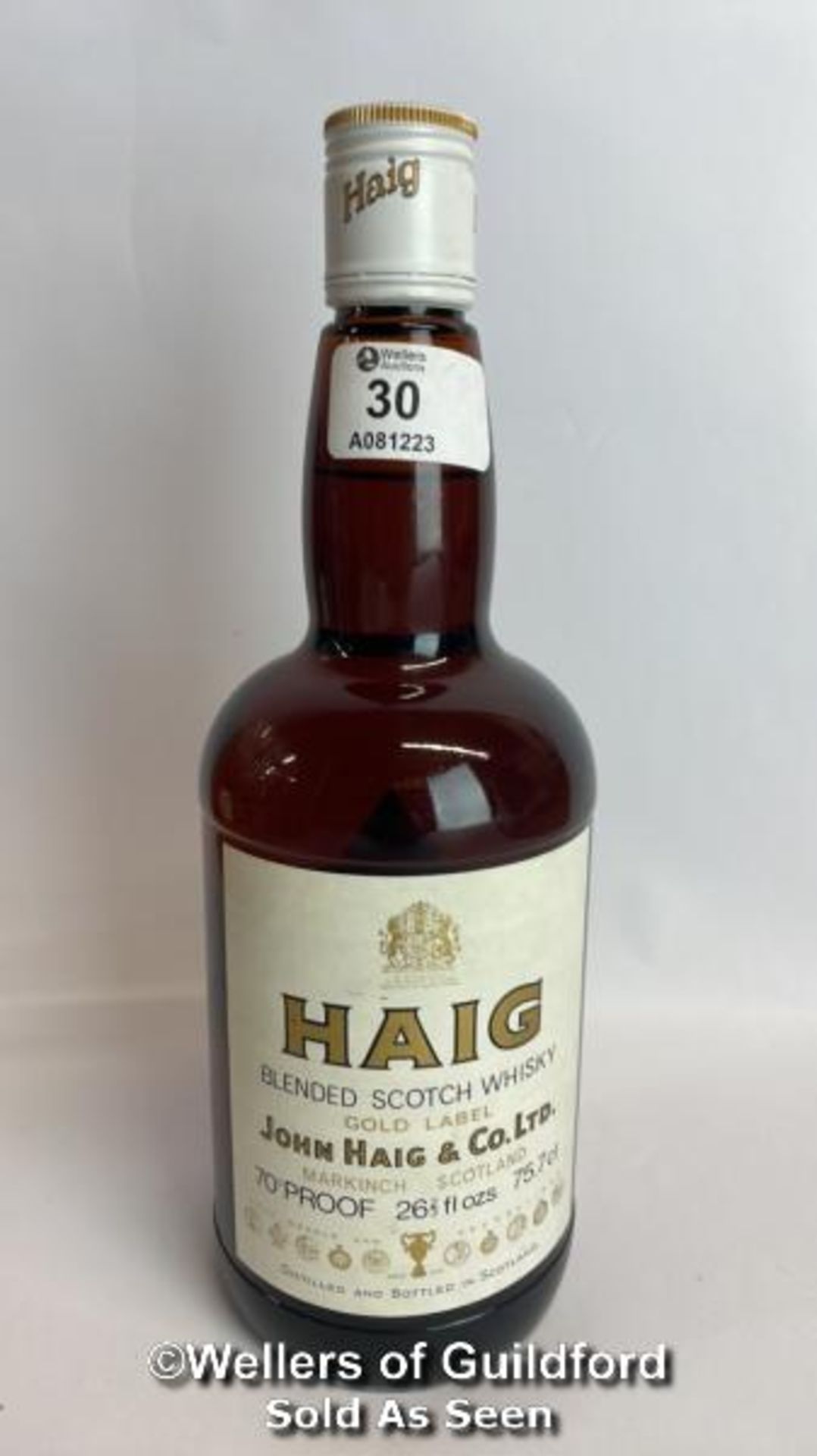 Haig Blended Scotch Whisky Gold Label, 70 Proof, 75.7cl / Please see images for fill level and - Image 2 of 10
